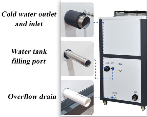 Máy làm lạnh nước lạnh thương mại Nhiệt độ thấp 3HP Làm mát bằng không khí