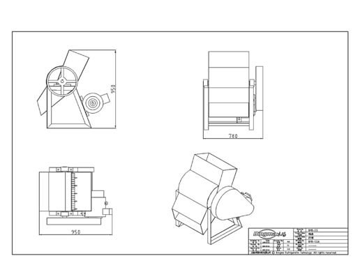 Máy nghiền đá 440V 9T/H thép không gỉ thương mại