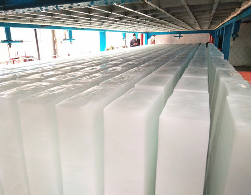 Máy làm đá khối làm mát trực tiếp R22 R404A Nước ngọt 10 tấn công nghiệp