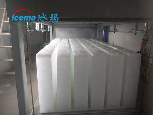 37.5KW Khả năng làm mát Máy băng khối làm mát trực tiếp với máy bốc hơi tấm thép không gỉ