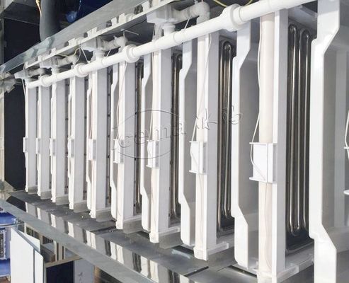 Máy làm đá viên tự động Công nghiệp 8T / 24h dành cho quán cà phê Nhà máy sản xuất nước đá công nghiệp đồ uống
