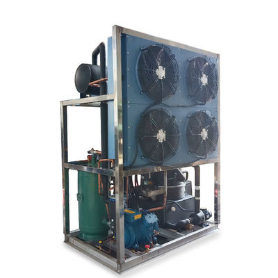 Ống máy làm đá 8T với thiết bị bay hơi bằng thép không gỉ 8000kg