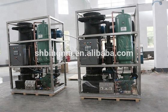 Máy làm băng ống công nghiệp 3T / ngày CE thương mại Hệ thống làm băng ống để giữ tươi