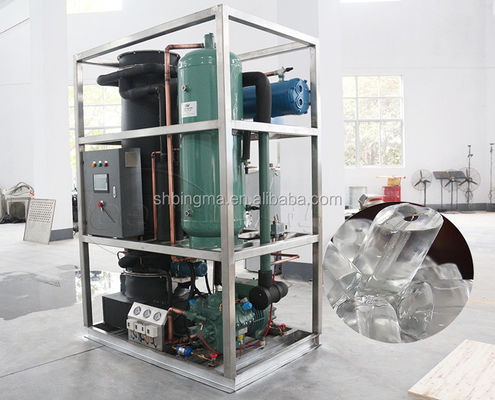 Máy làm băng ống công nghiệp 3T / ngày CE thương mại Hệ thống làm băng ống để giữ tươi