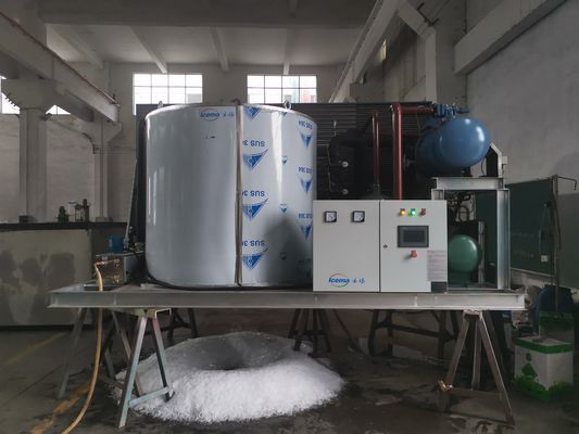 Máy làm đá vảy nước ngọt 20 tấn Làm mát trực tiếp