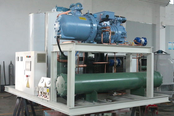 Máy làm đá vảy nước ngọt 20 tấn Làm mát trực tiếp