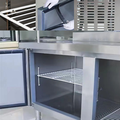 Tủ lạnh bàn làm việc 200L Tủ đông bàn làm việc làm mát bằng không khí R134A