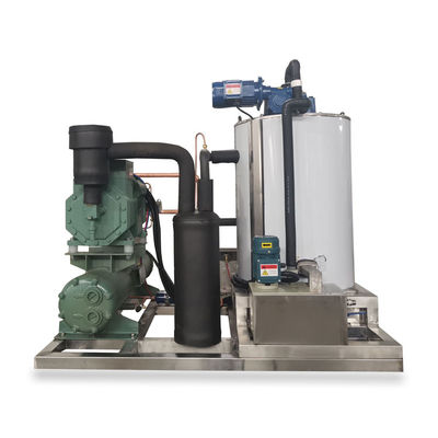Máy làm đá vảy nước biển tự động 1 tấn thương mại cho trang trại nuôi cá thực phẩm