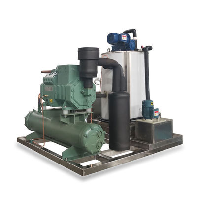 Máy làm đá vảy nước biển tự động 1 tấn thương mại cho trang trại nuôi cá thực phẩm