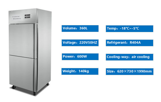 Nhà Hàng Tủ Lạnh Upright Tủ Đông Thương Mại 360L