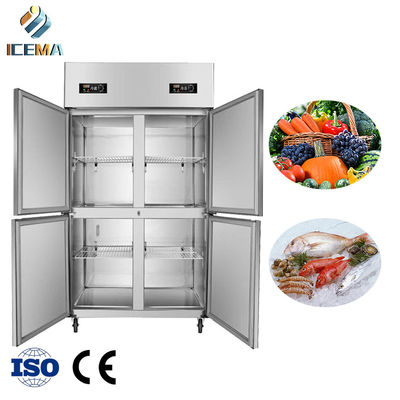 Tủ lạnh thẳng đứng 797L Tủ đông lạnh thương mại Nhiệt độ thấp thông minh miễn phí cho nhà hàng