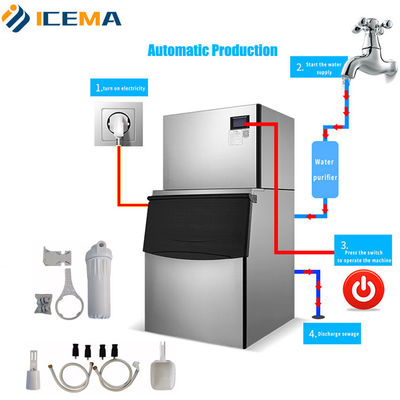Máy Làm Đá Viên Thương Mại 100kg/24h 200kg/24h 400kg/24h 500kg/24h Cho Cà phê / Bar / Khách sạn / Nhà hàng