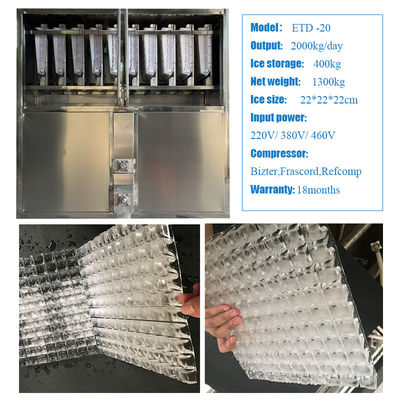 Tiết kiệm năng lượng ICEMA 1T-10T Máy làm đá khối công nghiệp cho ngành công nghiệp thực phẩm và đồ uống