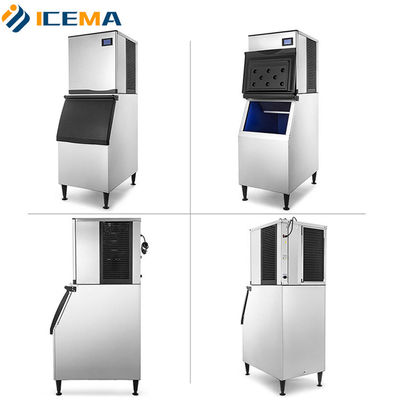 bán nóng 500kg/24h Máy làm đá thương mại Mini cho khách sạn và cửa hàng đồ uống lạnh