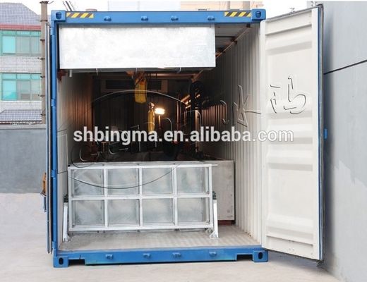 2000 KG TECUMSEH máy nén 15 tấn Container Block Ice Machine với nhà máy di động
