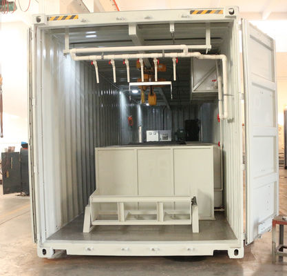 2000 KG TECUMSEH máy nén 15 tấn Container Block Ice Machine với nhà máy di động