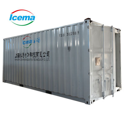6400*2250*2500 Máy đóng băng khối container với dung lượng lưu trữ băng khác tại cảng và bến tàu