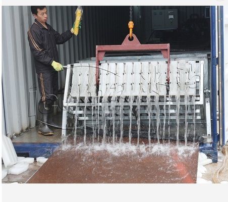 6400*2250*2500 Máy đóng băng khối container với dung lượng lưu trữ băng khác tại cảng và bến tàu