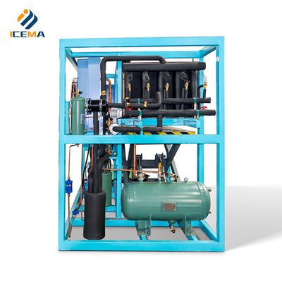 Sản xuất băng công nghiệp Máy làm băng bằng thép không gỉ 400 kg với làm mát trực tiếp