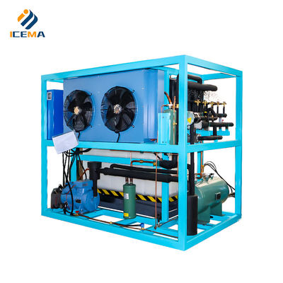 Sản xuất băng công nghiệp Máy làm băng bằng thép không gỉ 400 kg với làm mát trực tiếp