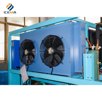 Sản xuất băng công nghiệp Máy làm băng bằng thép không gỉ 400 kg với làm mát trực tiếp