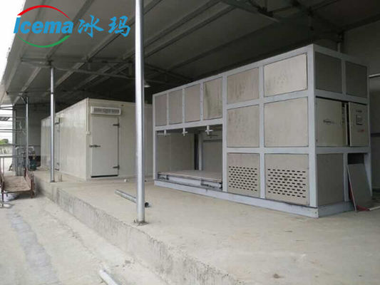 Máy làm băng công nghiệp 10T/24H với làm mát trực tiếp và chất làm lạnh R404A/R22