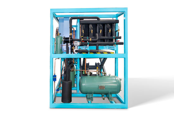 Máy sản xuất băng công nghiệp 1 tấn có khả năng làm mát trực tiếp và dung lượng lưu trữ băng khác