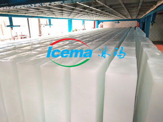 Máy sản xuất băng công nghiệp 1 tấn có khả năng làm mát trực tiếp và dung lượng lưu trữ băng khác