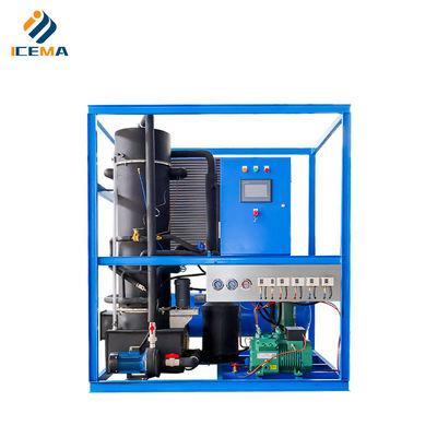 Máy làm đá thương mại hàng đầu 1 tấn với máy nén Bitzer và chất làm lạnh R404A