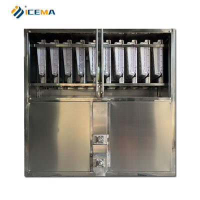 22 * 22 * 22mm băng kích thước 1 tấn 2 tấn 3 tấn Công nghiệp Ice Cube làm máy với 10,5kW Power