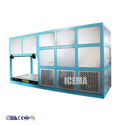 Tiết kiệm năng lượng 3T Công nghiệp máy làm khối băng với 380V / 3P / 50hz nguồn cung cấp điện