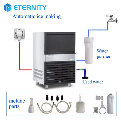 Mua Máy đá thép không gỉ thương mại Nissan 50 kg có thể được tùy chỉnh để kích thước khối băng để sử dụng trong các quán bar online manufacture