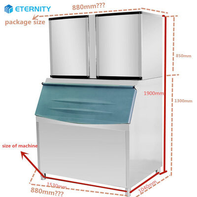 Mua Loại làm mát bằng không khí Máy làm khối băng thương mại có công suất hàng ngày 900kg 24 giờ chất làm lạnh R404a Thiết bị làm đá online manufacture