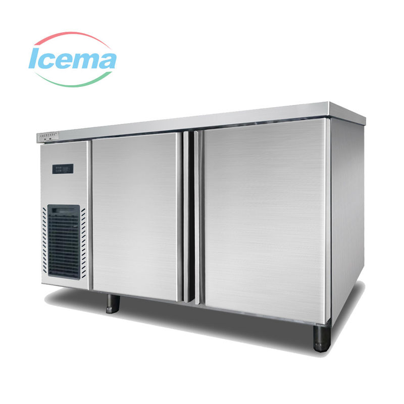 Thép không gỉ hai cửa nắp tủ đông lạnh 150 lbs thẳng đứng tủ lạnh tủ đông