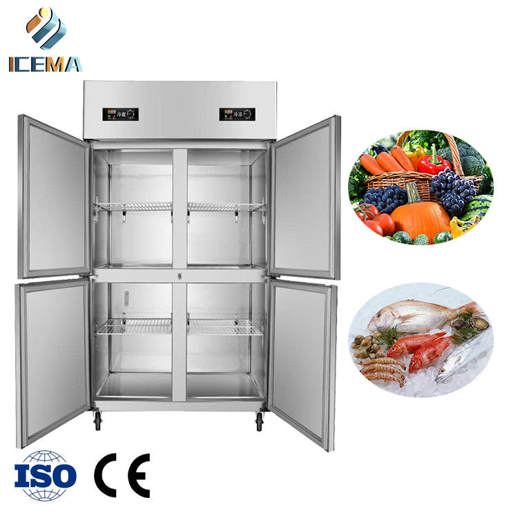 Tủ lạnh thẳng đứng 797L Tủ đông lạnh thương mại Nhiệt độ thấp thông minh miễn phí cho nhà hàng