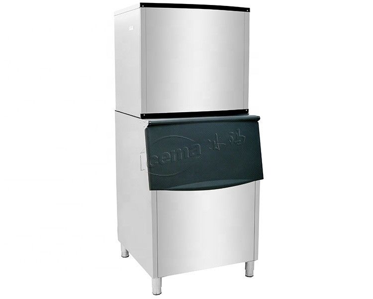 bán nóng 500kg/24h Máy làm đá thương mại Mini cho khách sạn và cửa hàng đồ uống lạnh