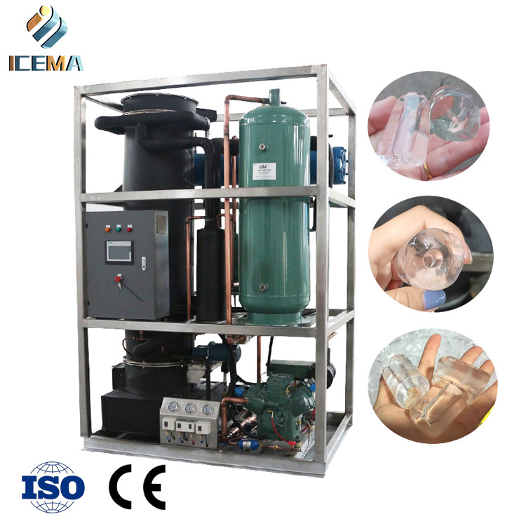 Máy băng ống công nghiệp 3T/24H có thể được sử dụng trong quán bar và quán cà phê