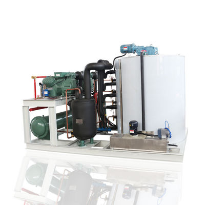 Giá tốt 10T / 24H Hệ thống lưu trữ băng tự động Máy làm băng vảy Ngành công nghiệp thương mại cho hải sản / tươi / làm mát bê tông trực tuyến