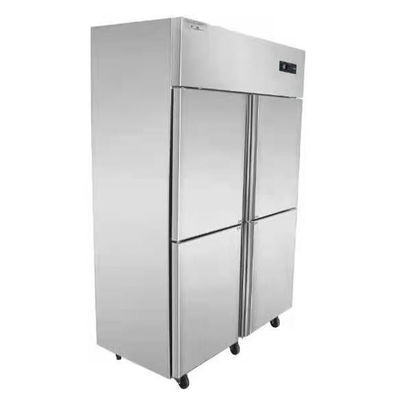 Giá tốt Tủ lạnh thẳng đứng bằng thép không gỉ Tủ đông 360L Bếp thương mại 4 cửa trực tuyến
