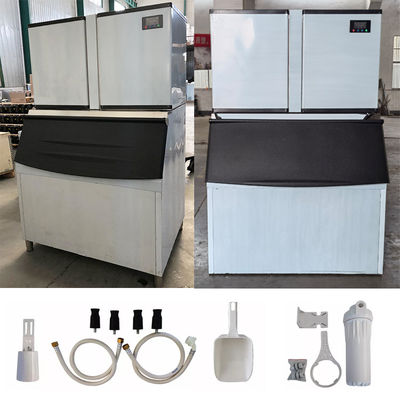 Giá tốt Cửa hàng bar quán cà phê Máy làm đá thương mại 1000kg/24h trực tuyến