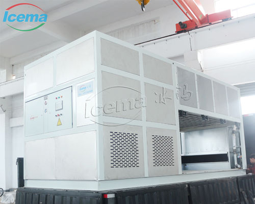 37.5KW Khả năng làm mát Máy băng khối làm mát trực tiếp với máy bốc hơi tấm thép không gỉ