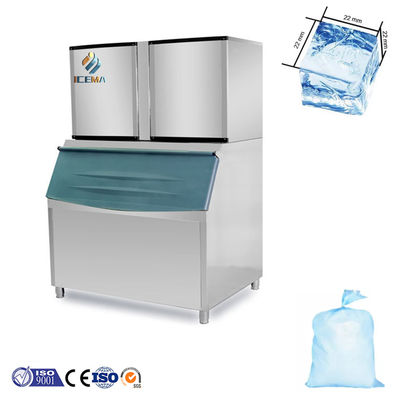 Giá tốt 250 KG Capacity Máy làm đá tự động 1000kg / 24h cho sản xuất băng thương mại trực tuyến