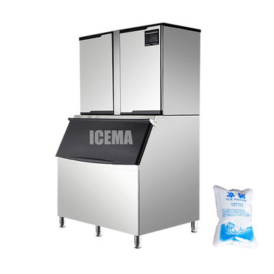 Giá tốt ICEMA 1000KG 24H Máy làm khối băng tự động 1Ton với máy nén Copeland trực tuyến