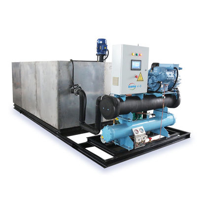 Giá tốt 19.75KW Nhiều chức năng 2T 5T 10T 20T Băng đá khối nước mặn cho 5000 kg sản xuất băng trực tuyến