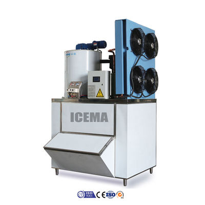 Giá tốt 3.6KW Công nghiệp Máy sản xuất băng nhỏ xíu di động cho cá 1T / 2T / 3T / 5T Máy làm băng nhỏ xíu trực tuyến