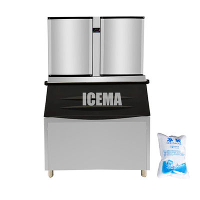Máy nén Emerson ICEMA tự động 1ton Ice Cube làm cho sản xuất băng