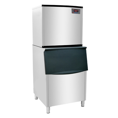 500kg/24h Máy làm lạnh đá cube thương mại thép không gỉ